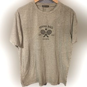 Shein tennis ball over sized tee NWOT size S